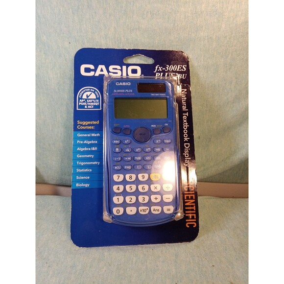 CASIO FX-300ES PLUS  SCIENTIFIC Calculator VPAM Blue New In Original Package - Picture 1 of 2